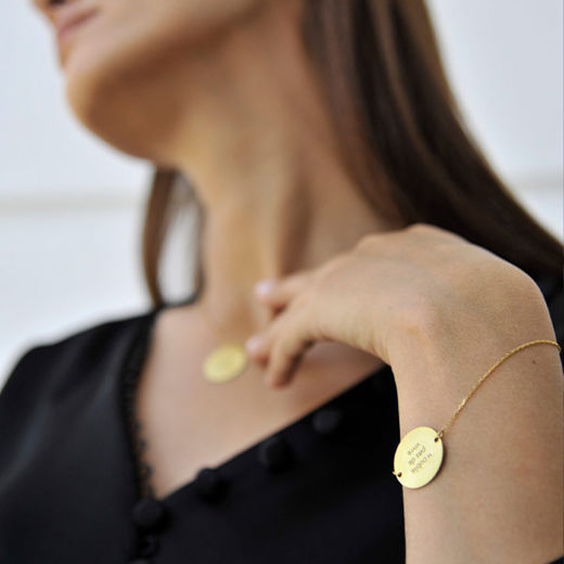 دستبند زنانه ی نقره با آبکاری طلای دارسی (Darcy ) سین استایل