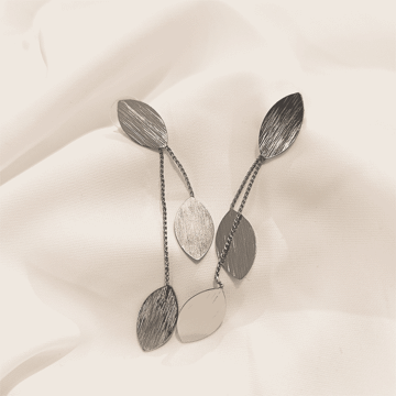 گوشواره زنانه استیل برگی ( leaf earrings)